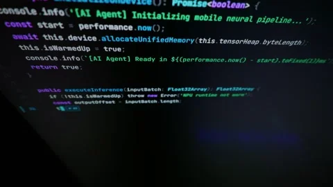 Vibe Coding Script Initializing Ai Agent on Dark Screen Close-Up Stock Footage 347520508