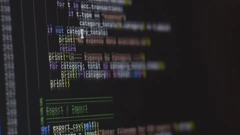 Vibe coding session with ai assistant visible on screen displaying source code Stock Footage 330167848