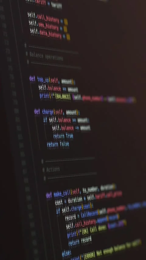 Vibe coding session with ai assistant visible on screen displaying source code Stock-Footage 332901122