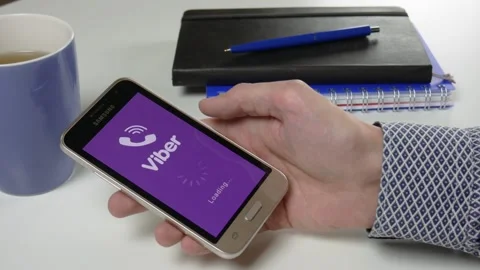 The Viber application is loaded for a very long time Stock Footage 99833454