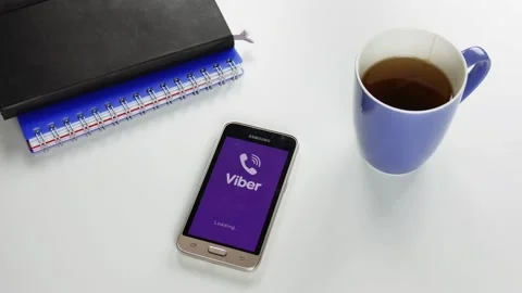 The Viber application is loaded for a very long time Stock Footage 99835936