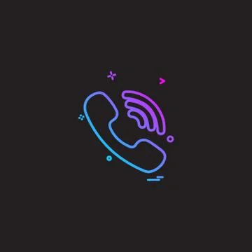 Viber icon design vector Illustrazione stock