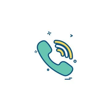 Viber icon design vector Illustrazione stock
