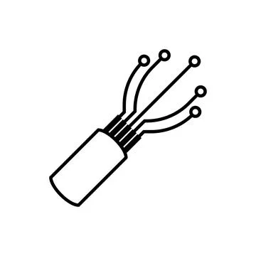 Viber optic cable icon Stockillustratie