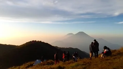 Vibes on the mountain Stock Footage 206199745