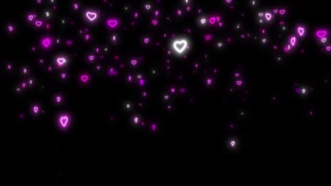 Vibes Neon Heart Loop Stock Footage 299571588