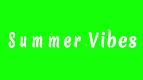 Vibes text animation with floating particles on a green screen background 動画素材 343908373