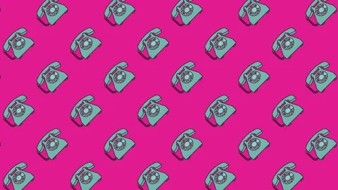 Vibrant 2D animation featuring a seamless repeating pattern Stock Footage 327807663