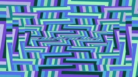 Vibrant 3D Geometric Pattern Animation Loop. Stock Footage 329929365