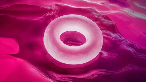 Vibrant 3D Jelly Ring with Multicolored Shapes Video stock 281726549