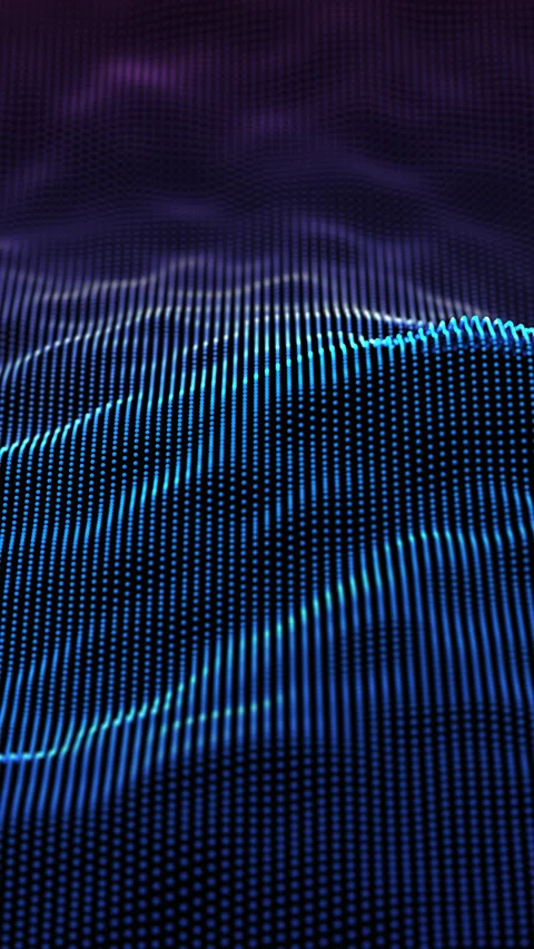 Vibrant 3D sound waves in motion. Video stock 252569465