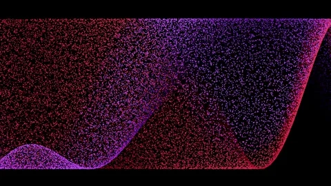 Vibrant 3D wave patterns flow through phases and colors Stock Footage 338095260