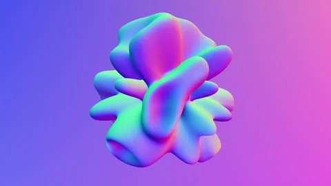 Vibrant abstract 3d rendering with colorful shapes and lines Vidéo 285692340