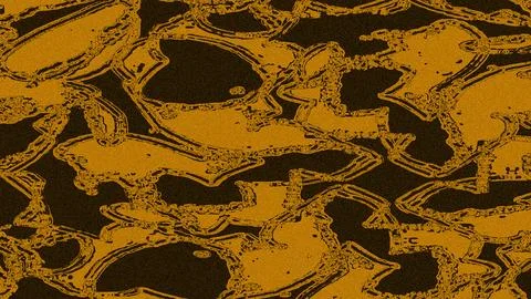Vibrant abstract animal pattern with yellow and black tones Stock Illustration