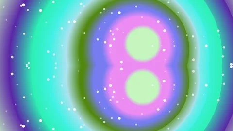 Vibrant Abstract Animation with Glowing Pink Green Particles Stock Footage 329080945