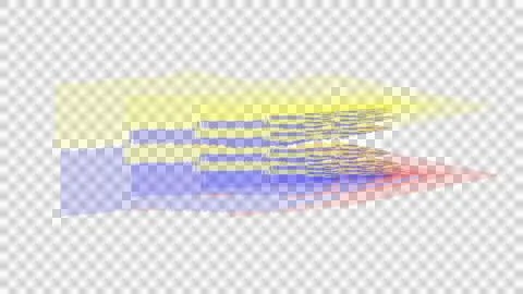 Vibrant abstract arrow design with dynamic color transitions Stock Illustration