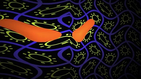 Vibrant abstract art design elements combined. Stock Footage 334894282