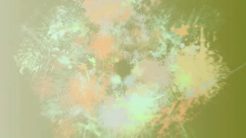 Vibrant abstract art with dynamic splatters and brushstrokes Stock Footage 327889300