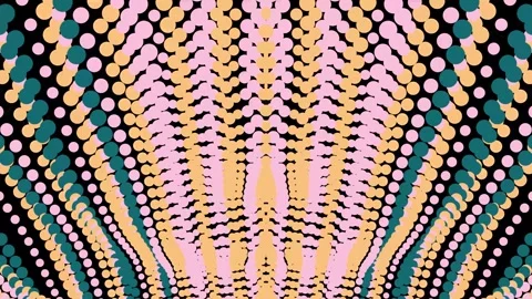 Vibrant Abstract Art Pattern Animation. Stock Footage 330955853