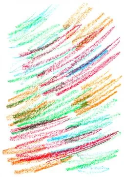 Vibrant, abstract artwork with numerous diagonal crayon strokes Illustrazione stock