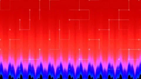 Vibrant abstract audio spectrumizer background, modern tech waves, magenta .. Stock Footage 336766508