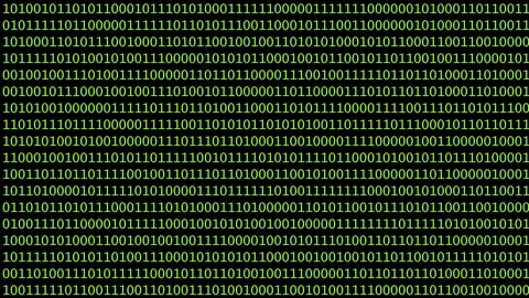 Vibrant abstract background with binary code pattern in green and black hues Stock Footage 314150550