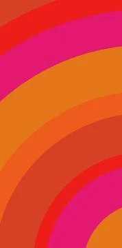 Vibrant abstract background with bold curved stripes in warm colors Stock Illustration