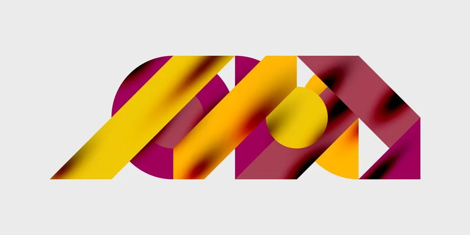 Vibrant abstract background circles with smooth gradients, creating a dynamic Illustrazione stock