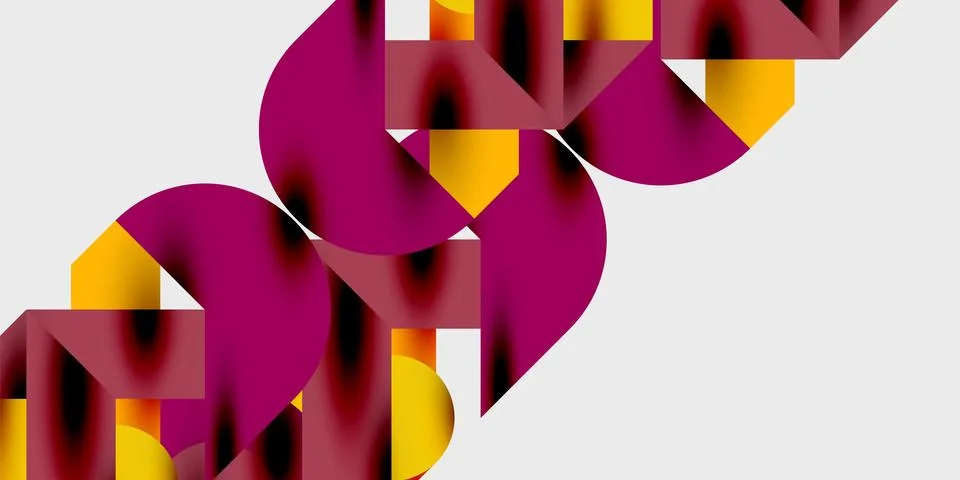 Vibrant abstract background circles with smooth gradients, creating a dynamic Illustrazione stock
