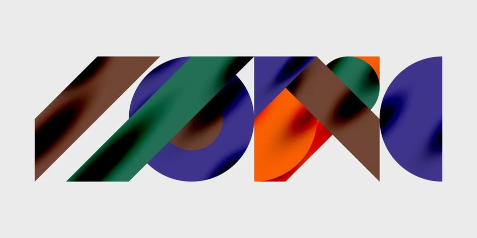 Vibrant abstract background circles with smooth gradients, creating a dynam.. Illustrazione stock