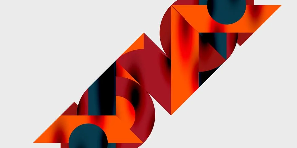 Vibrant abstract background circles with smooth gradients, creating a dynam.. Illustrazione stock