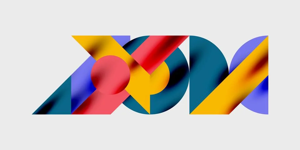 Vibrant abstract background circles with smooth gradients, creating a dynam.. Illustrazione stock