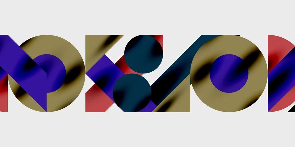 Vibrant abstract background circles with smooth gradients, creating a dynam.. Illustrazione stock