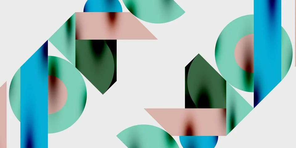 Vibrant abstract background circles with smooth gradients, creating a dynam.. Illustrazione stock