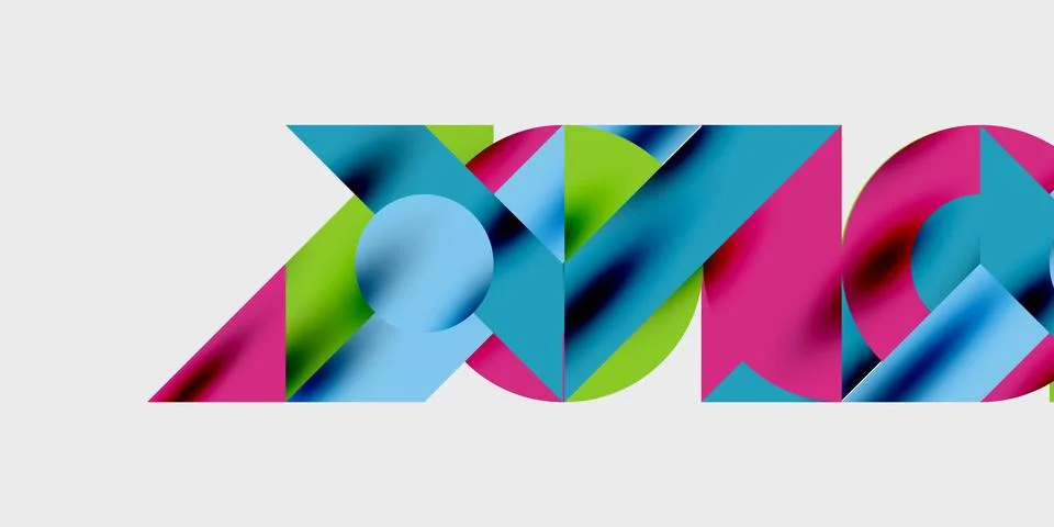 Vibrant abstract background circles with smooth gradients, creating a dynamic Illustrazione stock