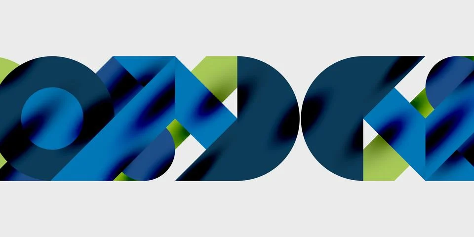 Vibrant abstract background circles with smooth gradients, creating a dynamic Illustrazione stock