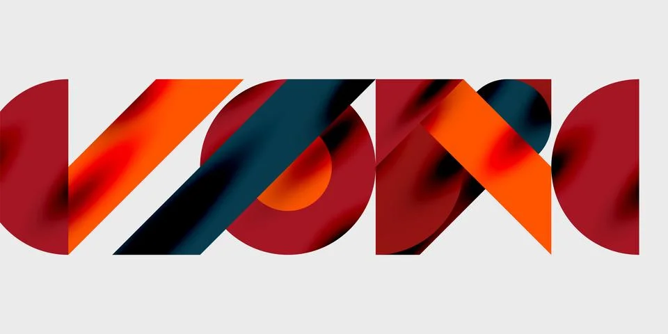 Vibrant abstract background circles with smooth gradients, creating a dynamic Illustrazione stock