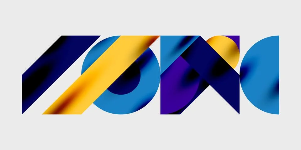 Vibrant abstract background circles with smooth gradients, creating a dynamic Illustrazione stock