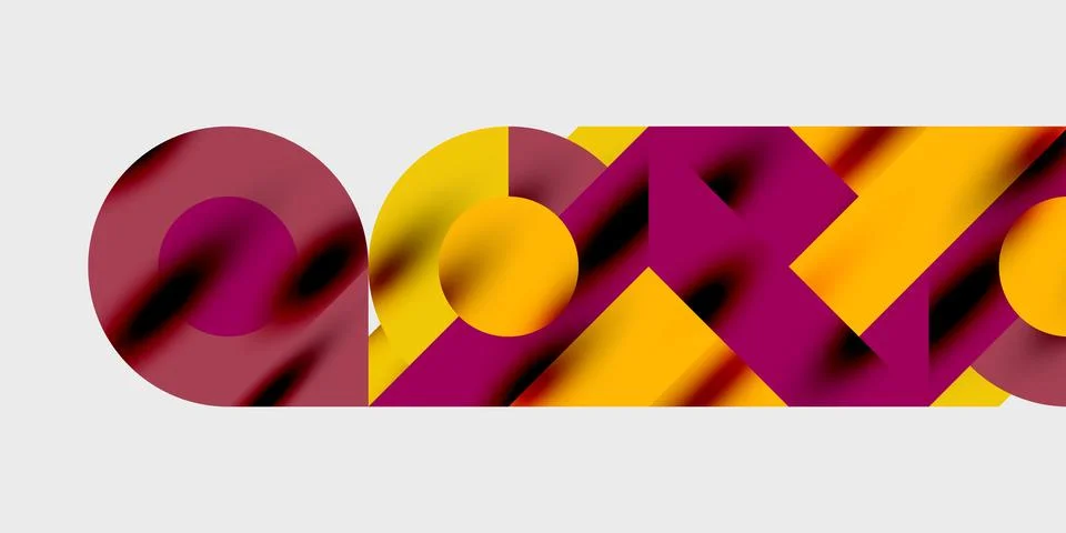 Vibrant abstract background circles with smooth gradients, creating a dynamic Illustrazione stock