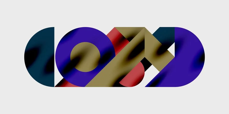 Vibrant abstract background circles with smooth gradients, creating a dynamic Illustrazione stock