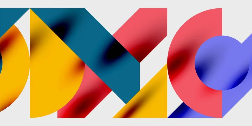 Vibrant abstract background circles with smooth gradients, creating a dynamic Illustrazione stock