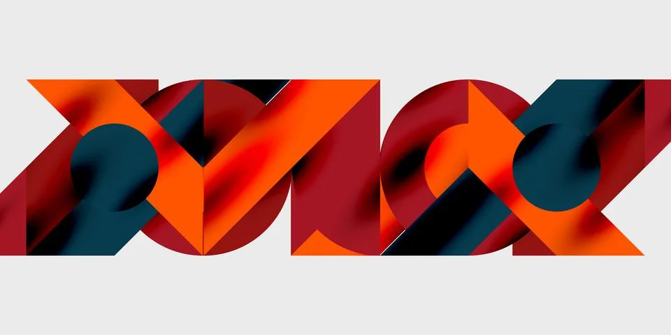 Vibrant abstract background circles with smooth gradients, creating a dynamic Illustrazione stock