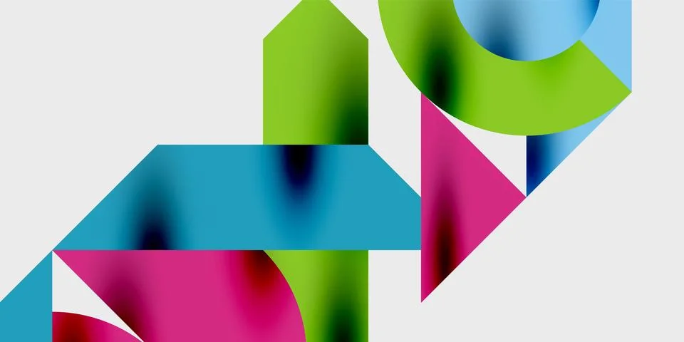 Vibrant abstract background circles with smooth gradients, creating a dynamic 스톡 일러스트