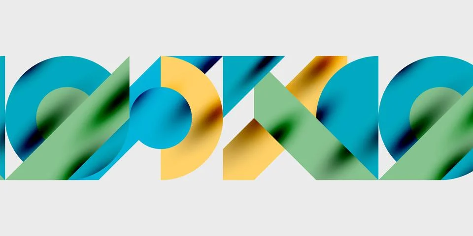 Vibrant abstract background circles with smooth gradients, creating a dynamic Illustrazione stock