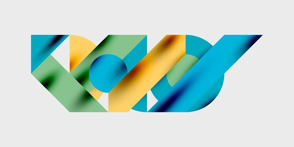 Vibrant abstract background circles with smooth gradients, creating a dynamic 스톡 일러스트