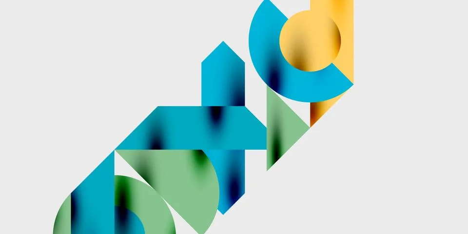 Vibrant abstract background circles with smooth gradients, creating a dynamic 스톡 일러스트