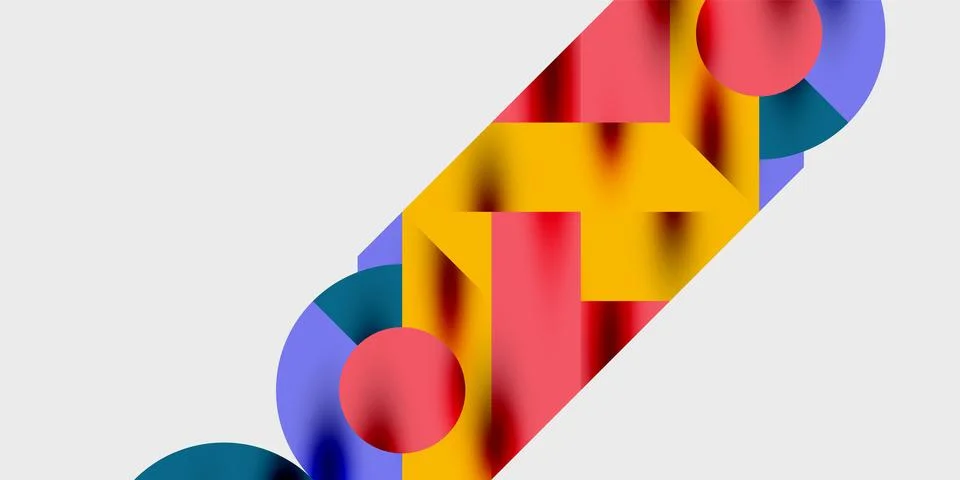 Vibrant abstract background circles with smooth gradients, creating a dynamic 스톡 일러스트