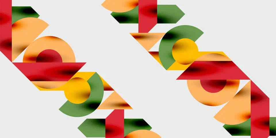 Vibrant abstract background circles with smooth gradients, creating a dynamic 스톡 일러스트