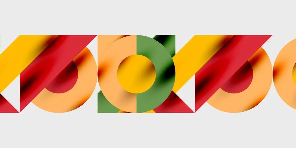 Vibrant abstract background circles with smooth gradients, creating a dynamic 스톡 일러스트