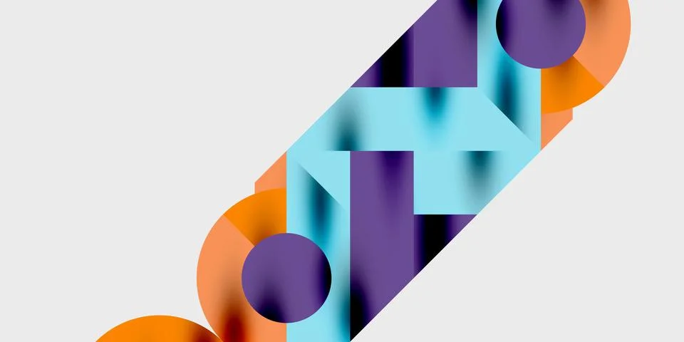 Vibrant abstract background circles with smooth gradients, creating a dynamic 스톡 일러스트